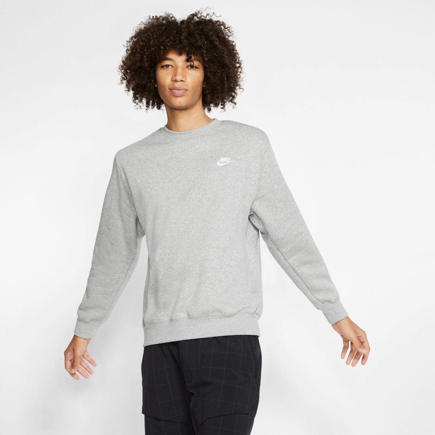 Nike Club Fleece Crewneck Sweatshirt Gri