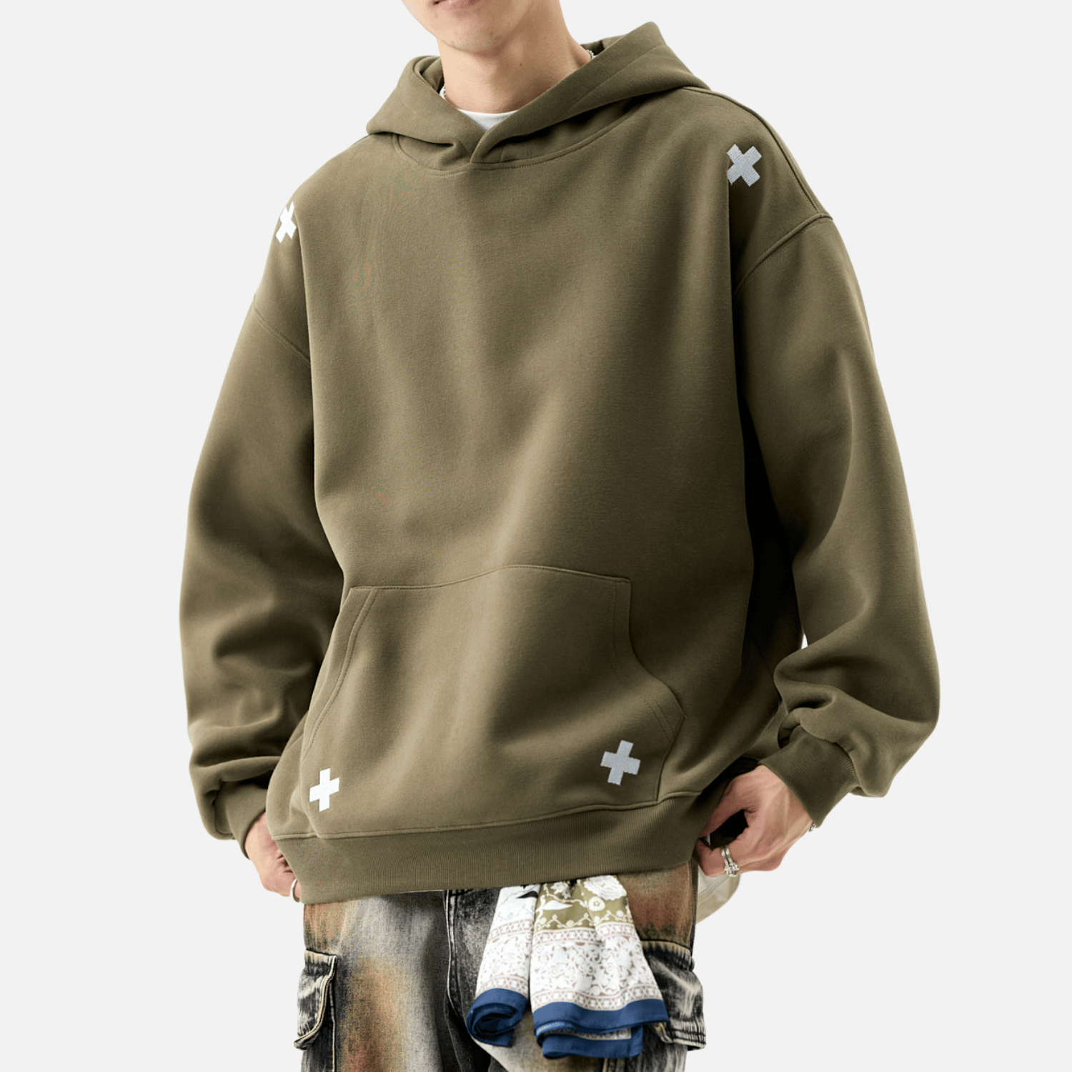 UrbanLaws Nakışlı Harf Patch Sweatshirt