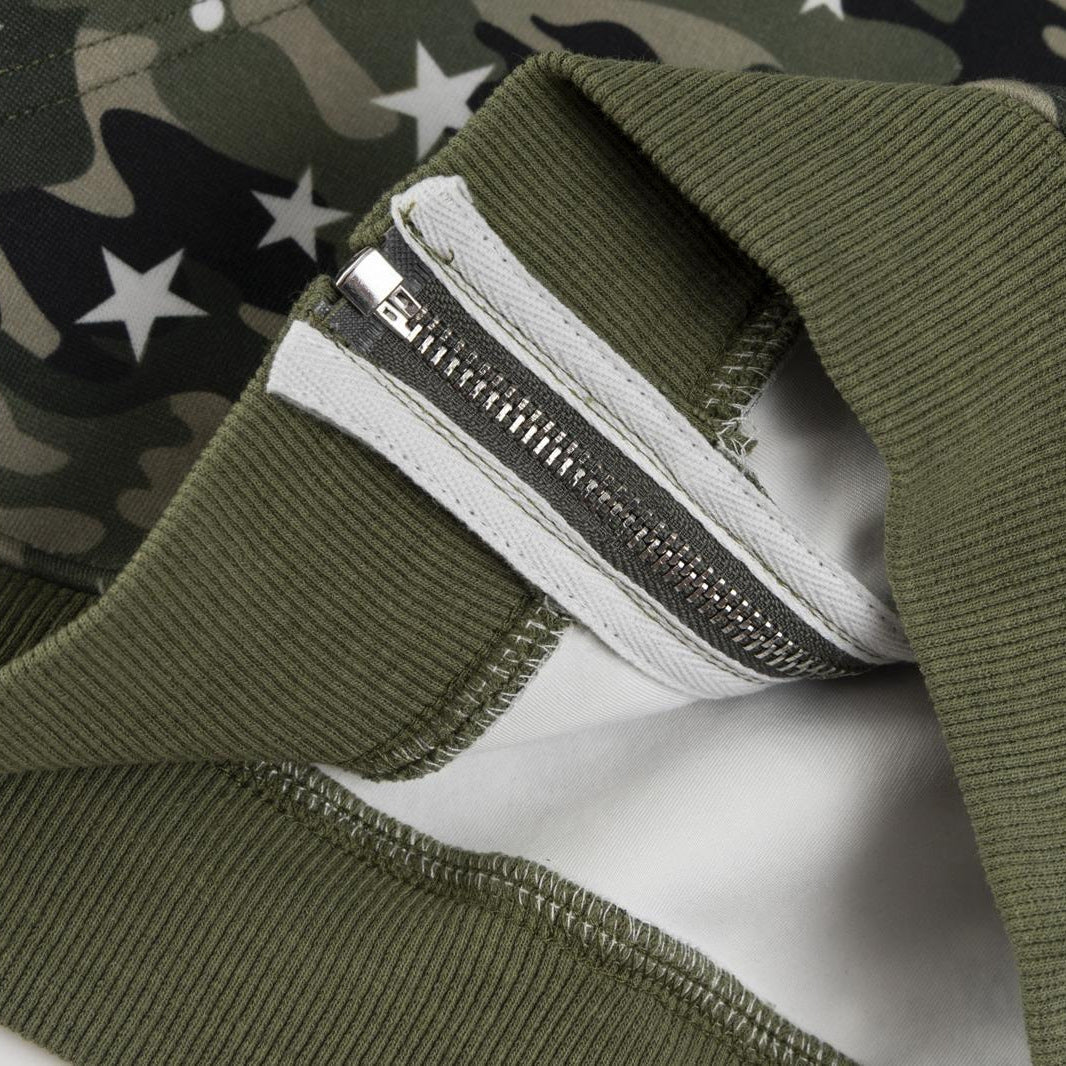 UrbanLaws Cool Camo Nakışlı Pembe Kulak Detaylı Kapüşonlu Sweatshirt