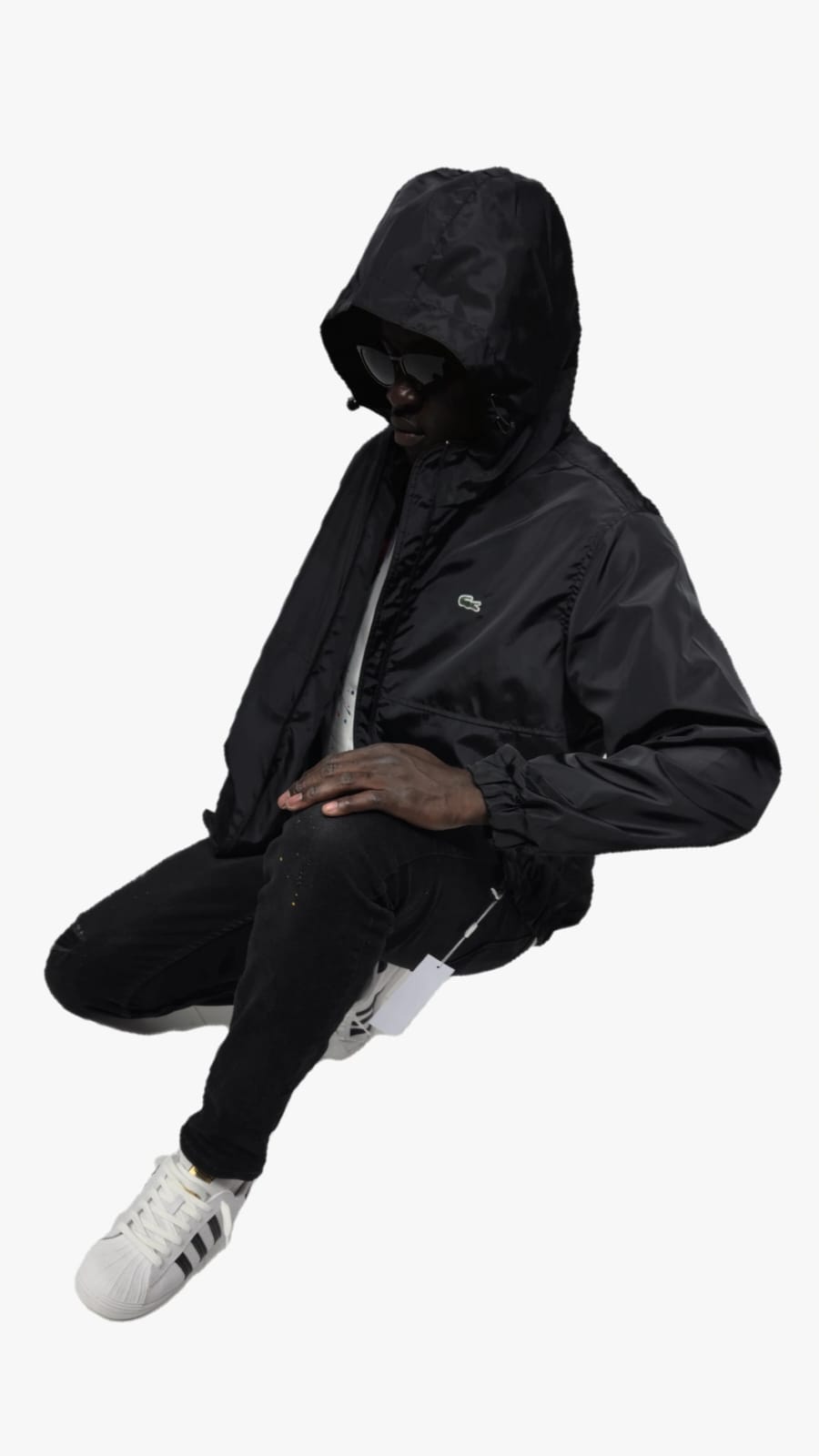 LCST Hoodie Yağmurluk Siyah