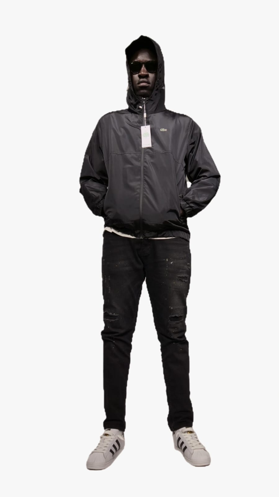 LCST Hoodie Yağmurluk Siyah