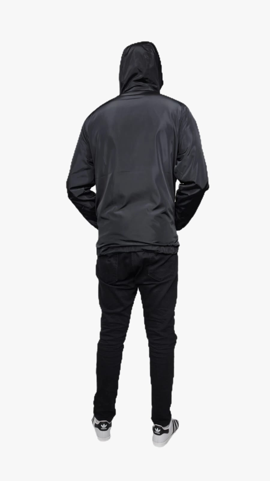 LCST Hoodie Yağmurluk Siyah