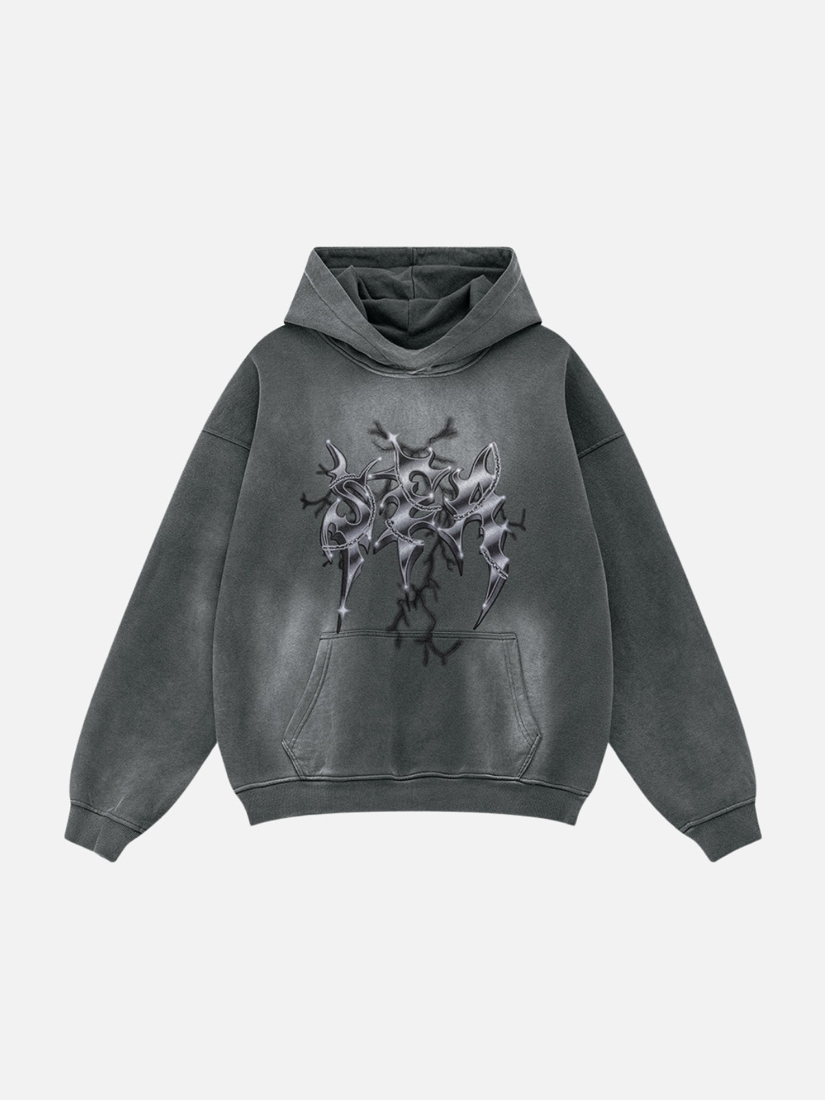 UrbanLaws Oversize Baskılı Hoodie
