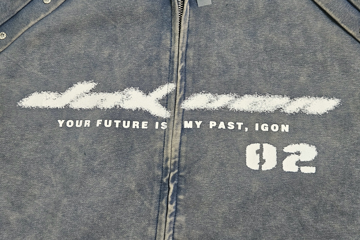 UrbanLaws Sınırlı Üretim Mavi Fermuarlı Hoodie