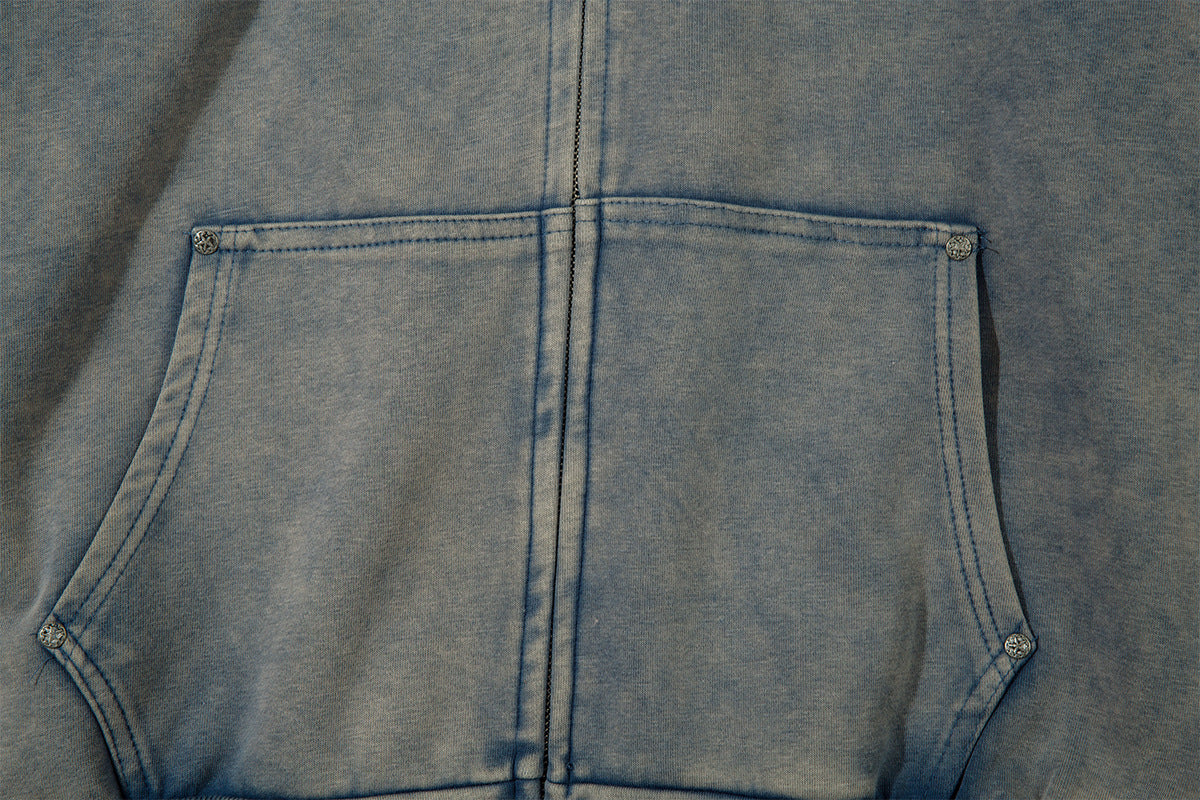 UrbanLaws Sınırlı Üretim Mavi Fermuarlı Hoodie