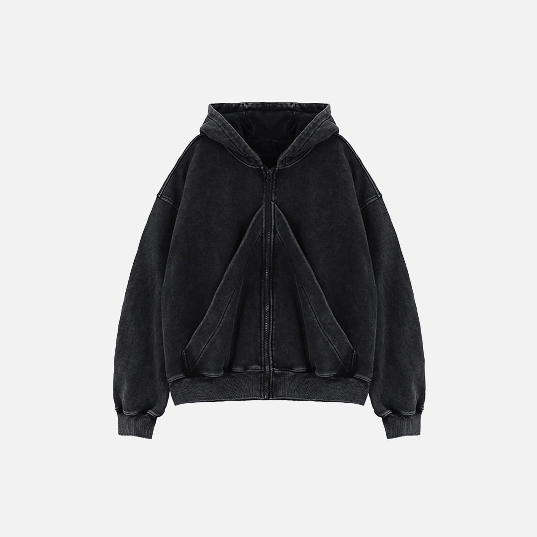 UrbanLaws Retro Siyah Oversize Hoodie