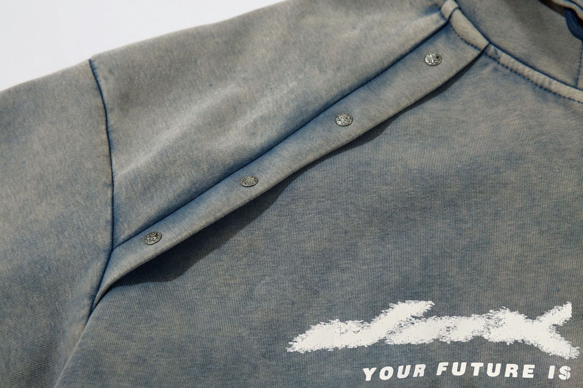 UrbanLaws Sınırlı Üretim Mavi Fermuarlı Hoodie