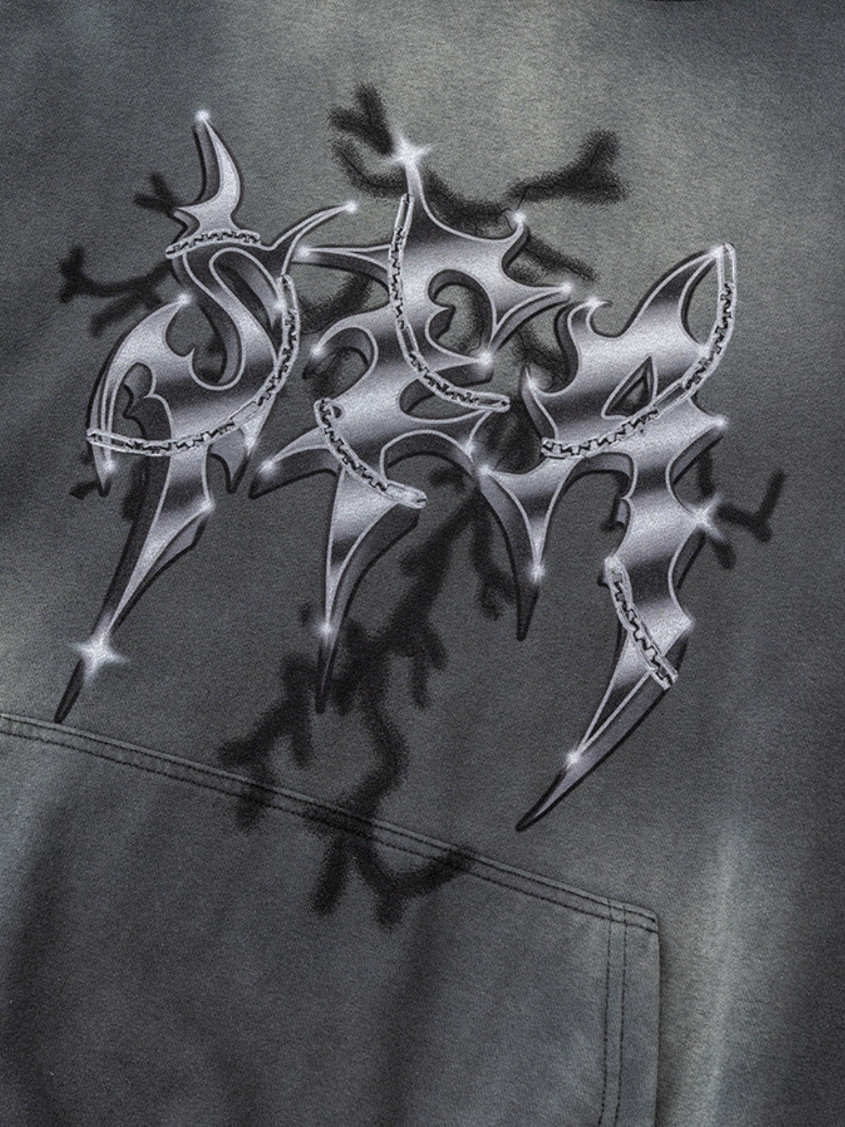 UrbanLaws Oversize Baskılı Hoodie