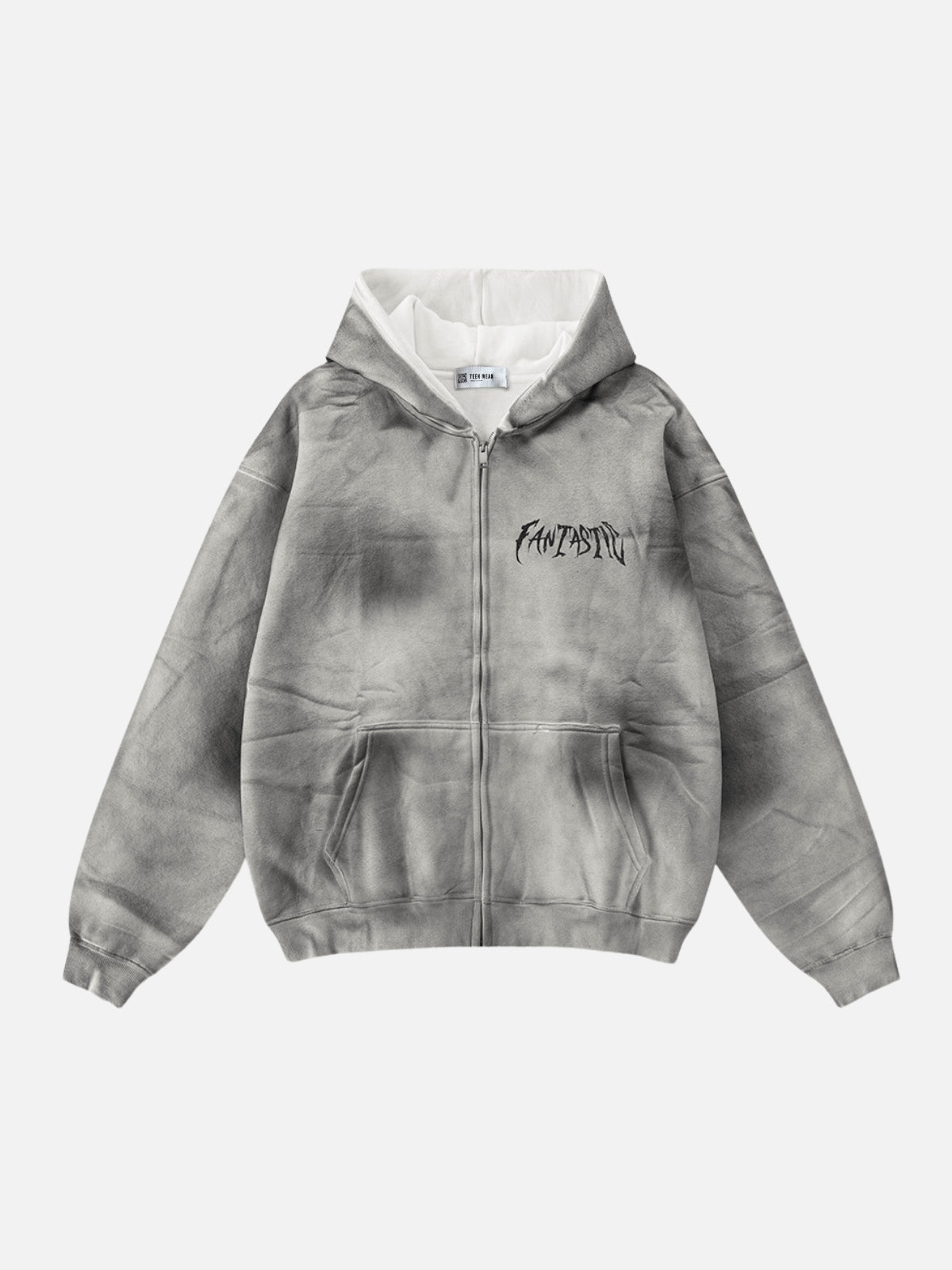 UrbanLaws FANTASTIC Oversize Fermuarlı Kapüşonlu Sweatshirt