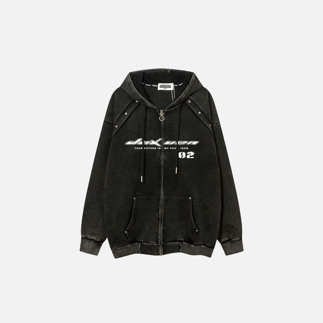 UrbanLaws Sokak Modası Omniscient Siyah Hoodie