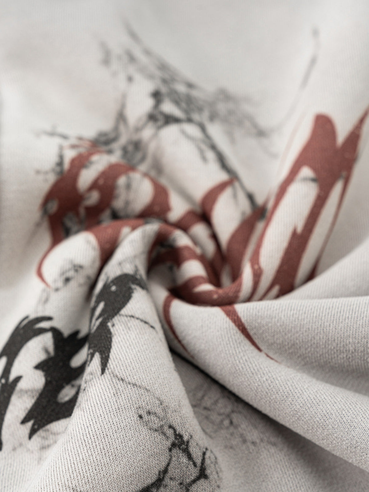 UrbanLaws Sokak Modası SINGUS Print Zip-Up Hoodie