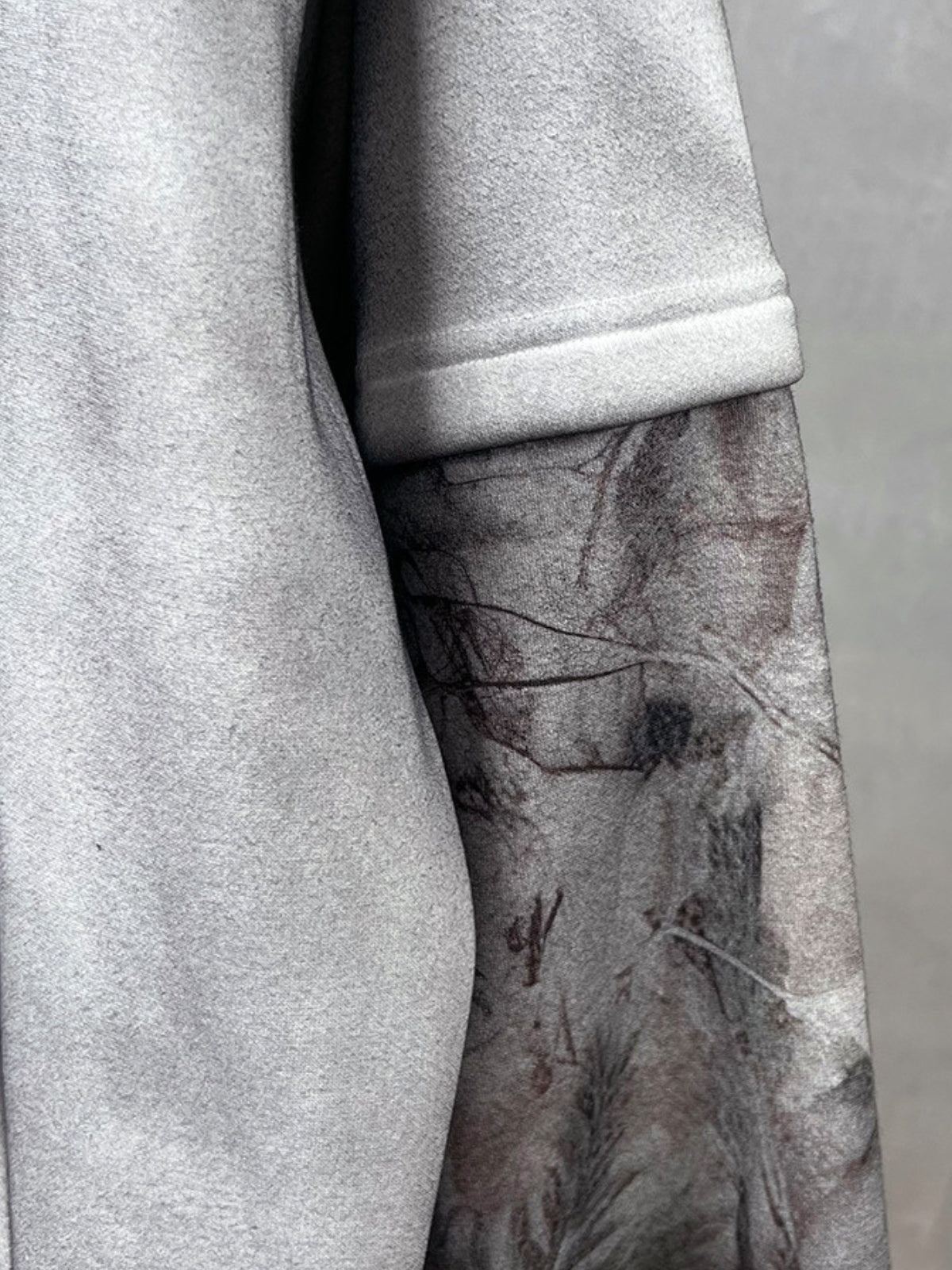 UrbanLaws Washed Camo Sleeve Kapüşonlu Sweatshirt