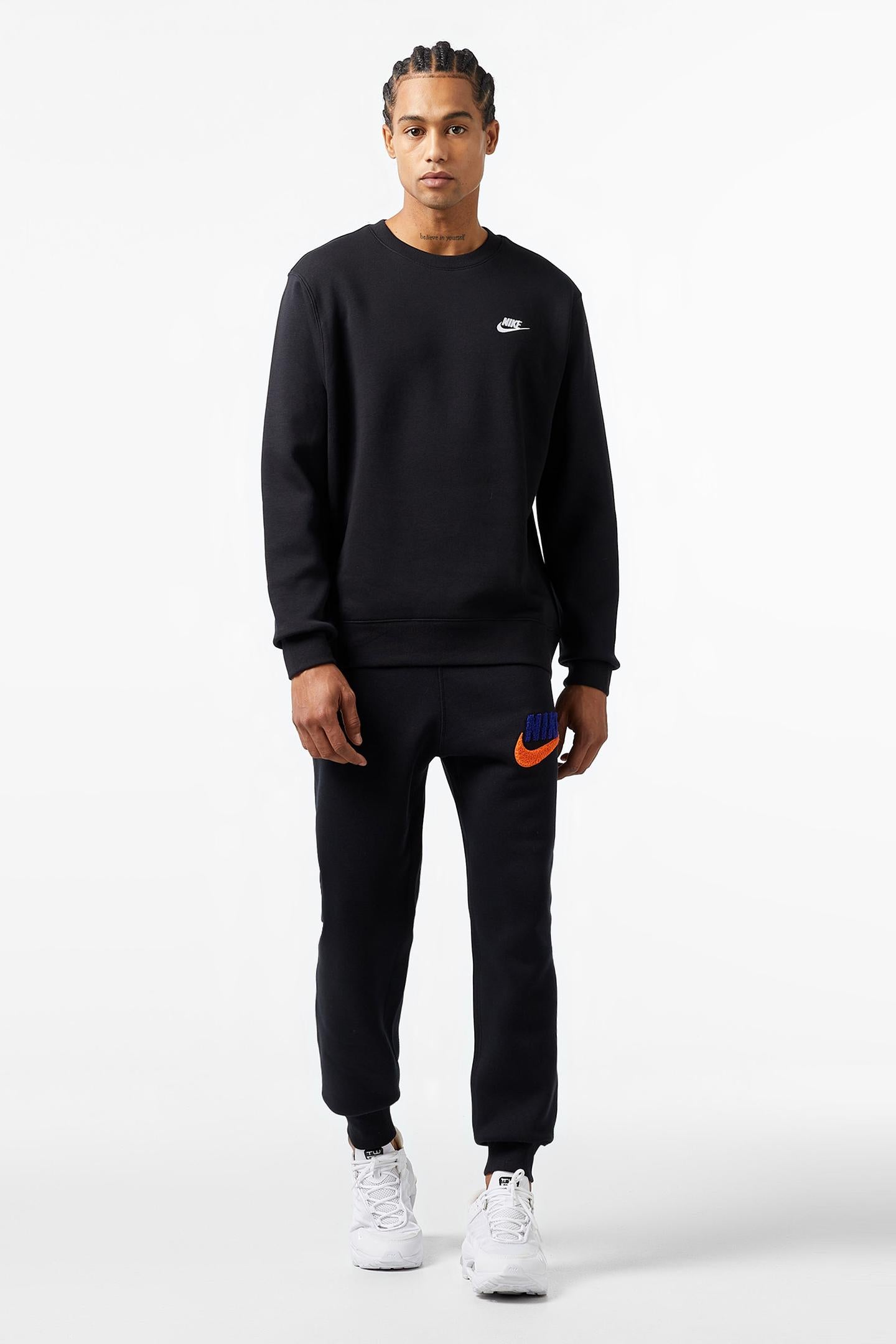Nike Club Fleece Crewneck Sweatshirt Siyah