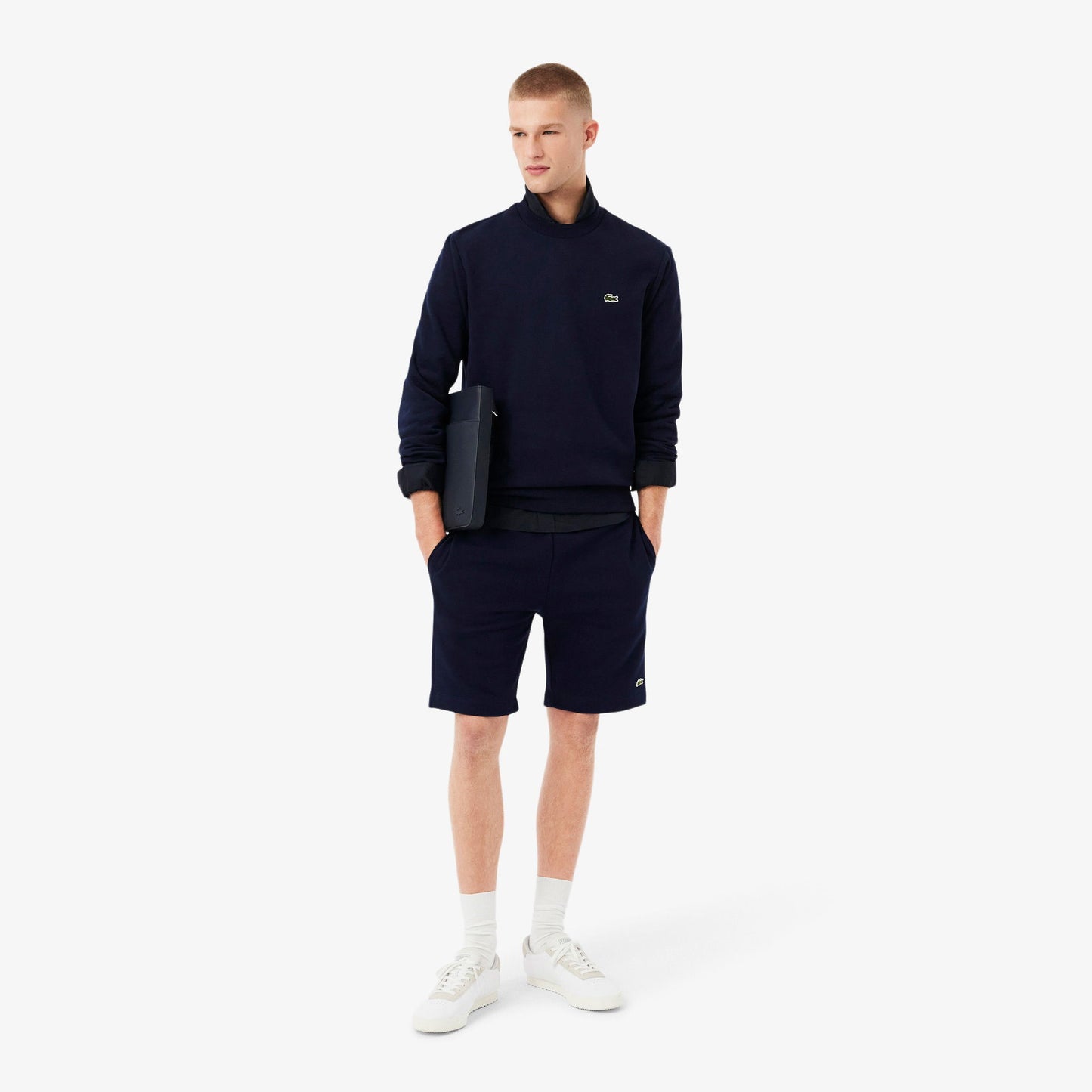 LCST Classic Fit Bisiklet Yaka Sweatshirt Lacivert