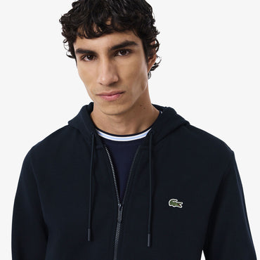 LCST Classic Fit Zip-Up Fleece Kapüşonlu Lacivert
