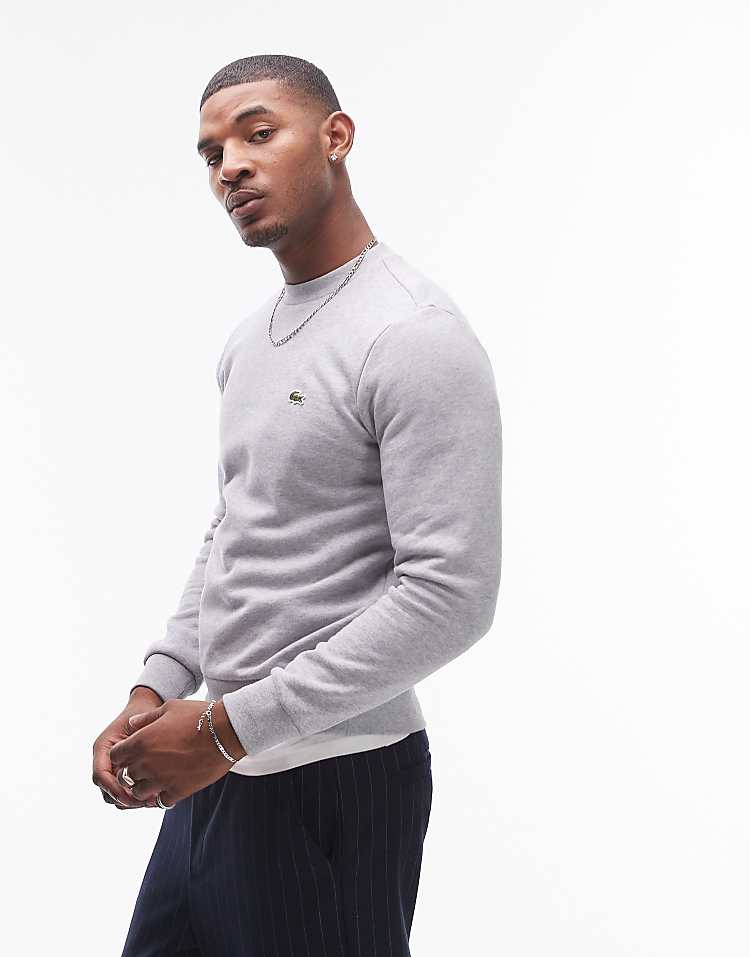 LCST Classic Fit Bisiklet Yaka Sweatshirt Gri