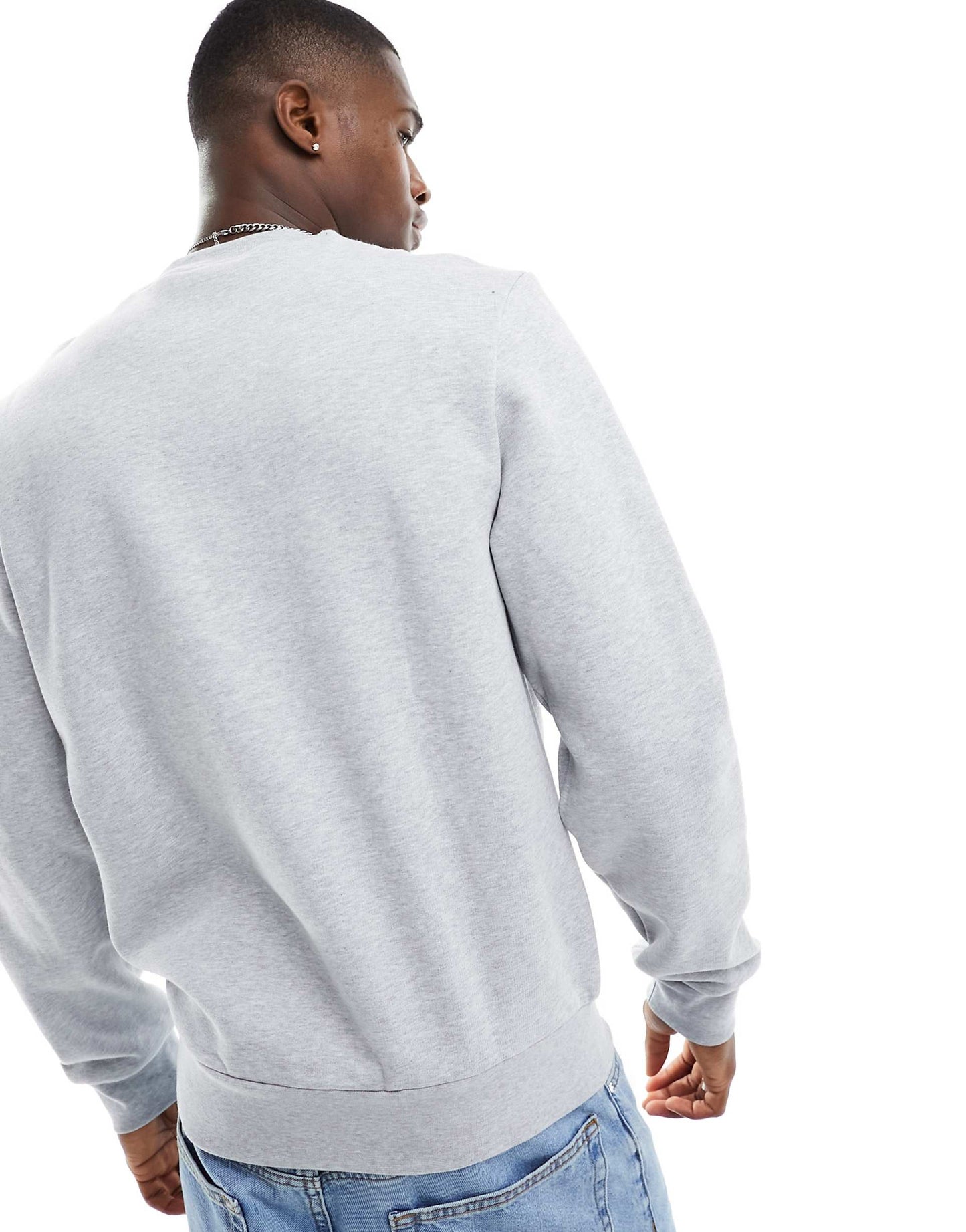 LCST Classic Fit Bisiklet Yaka Sweatshirt Gri