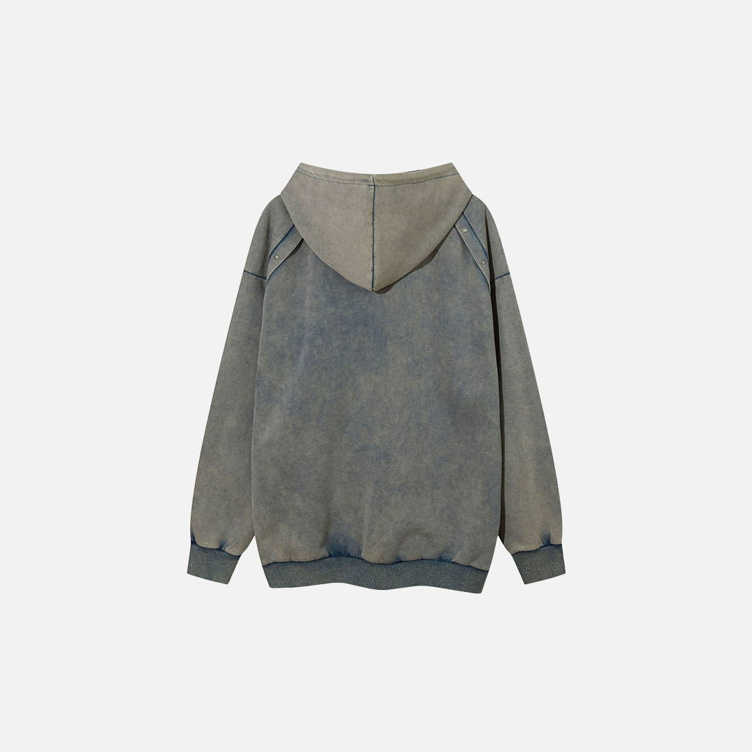 UrbanLaws Sınırlı Üretim Mavi Fermuarlı Hoodie