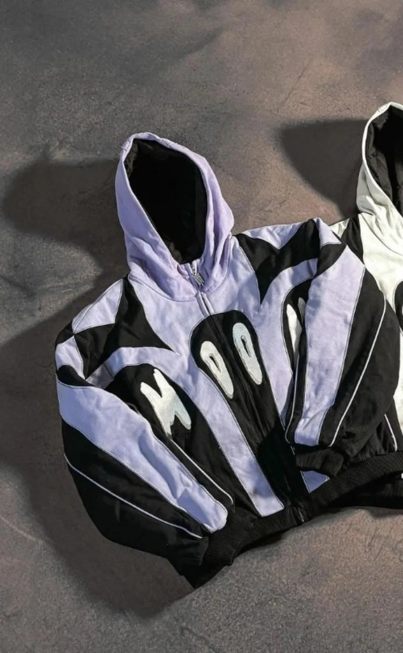 Yüksek Sokak Stili Hip-Hop Rock Kapüşonlu Hoodie