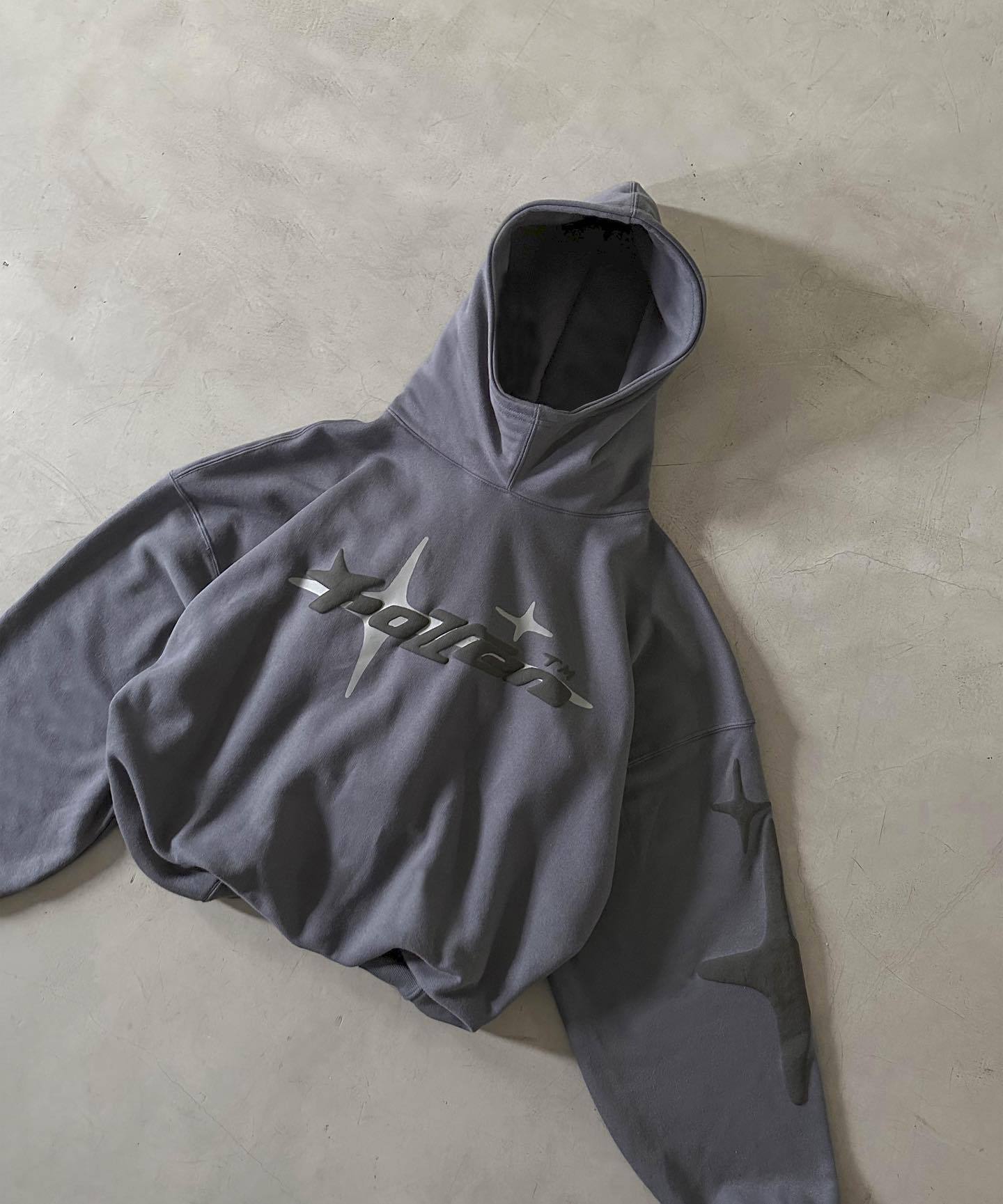 Y2K Galactic Flux Kapüşonlu Sweatshirt