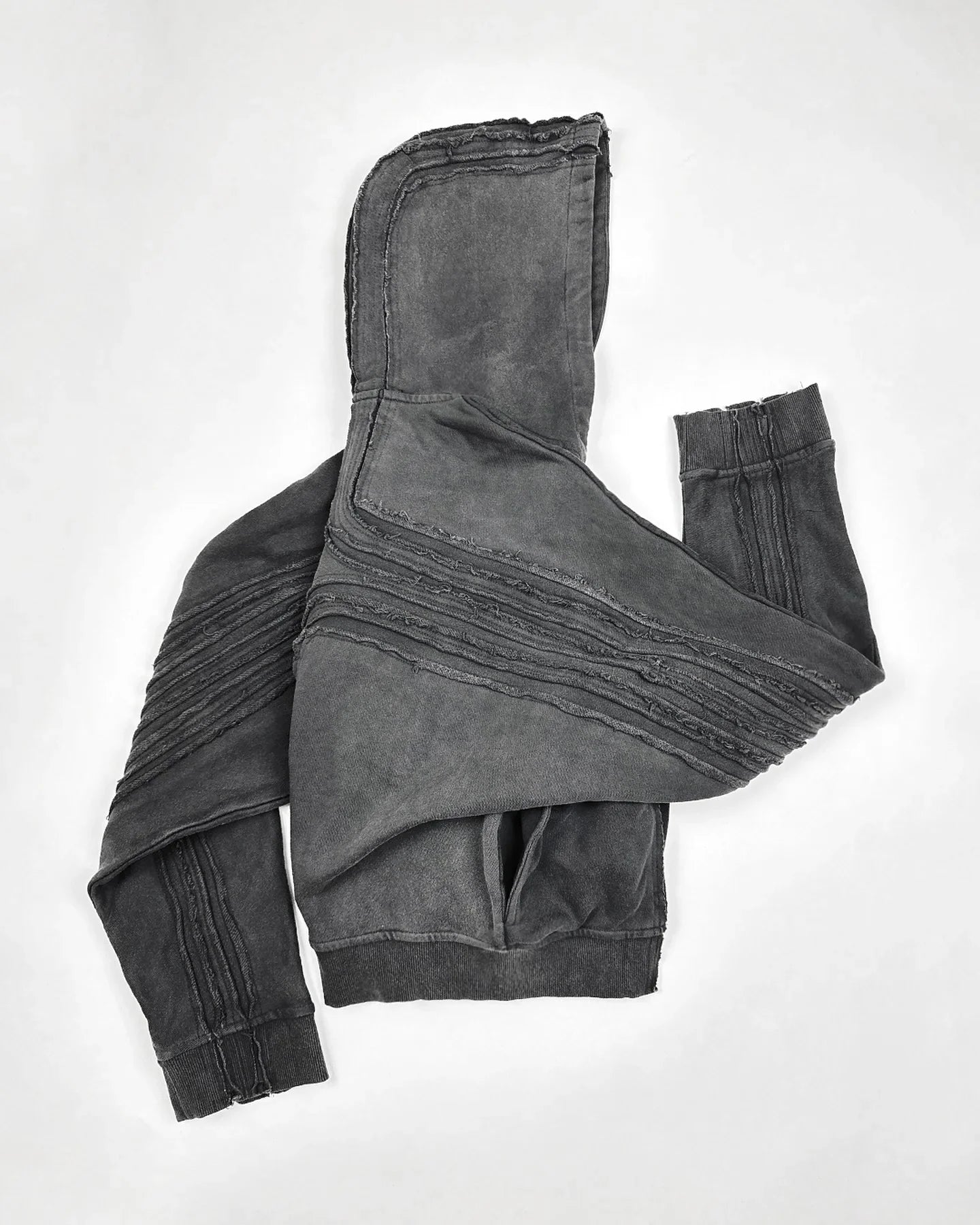 Y2K Retro Çapraz Yamalı Trend Kapüşonlu Sweatshirt