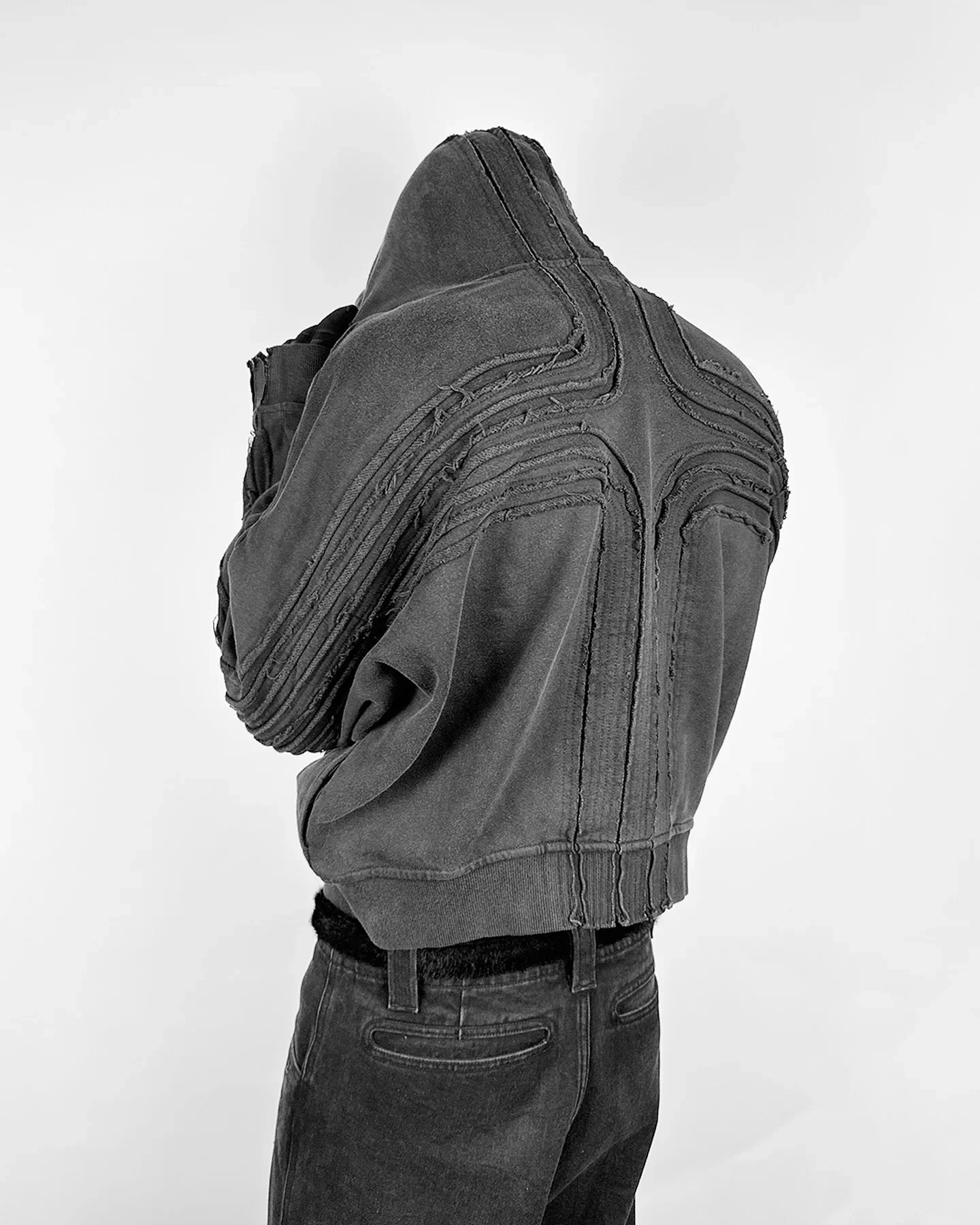 Y2K Retro Çapraz Yamalı Trend Kapüşonlu Sweatshirt