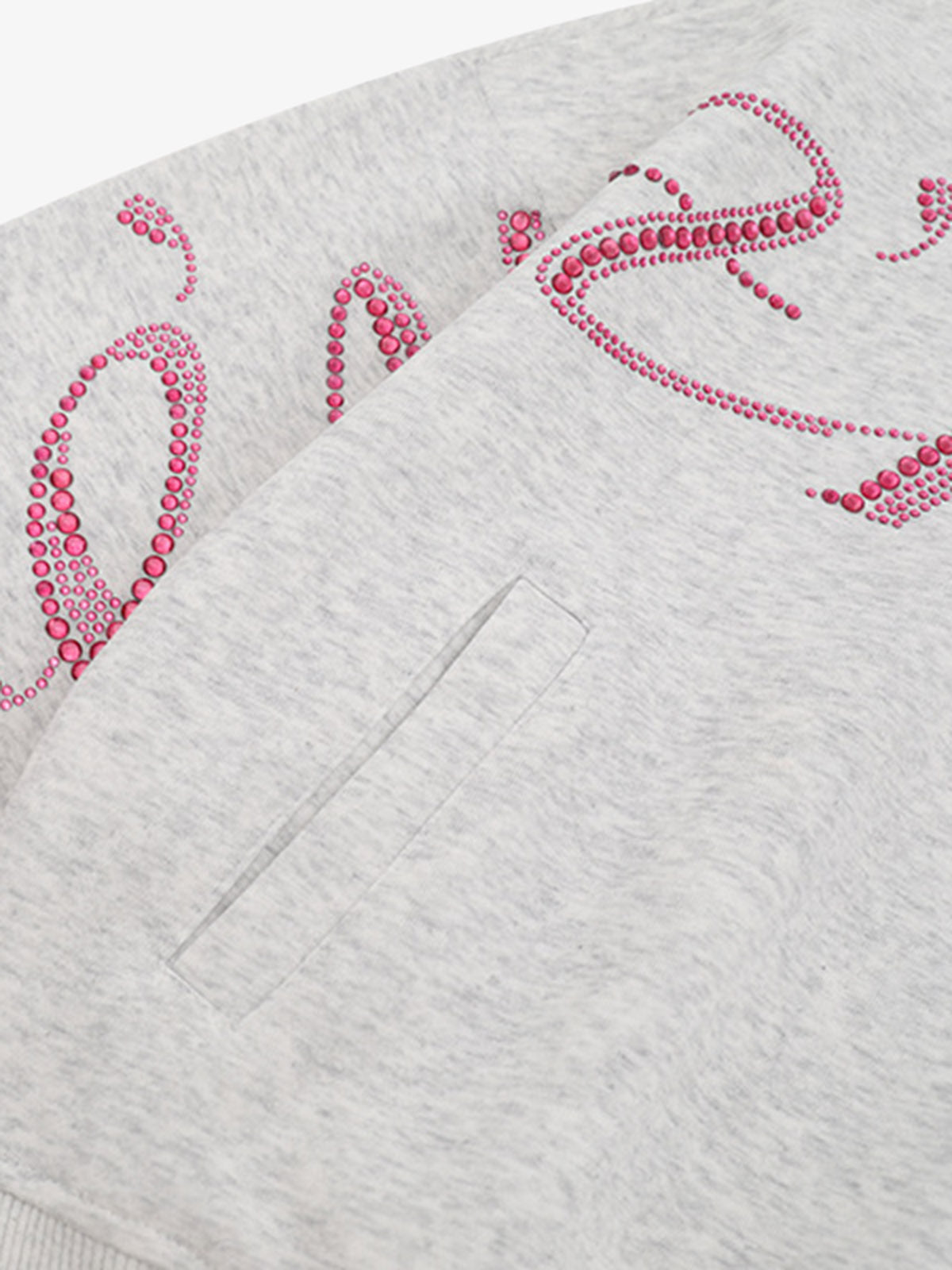 UrbanLaws Rhinestone Cropped Hoodie