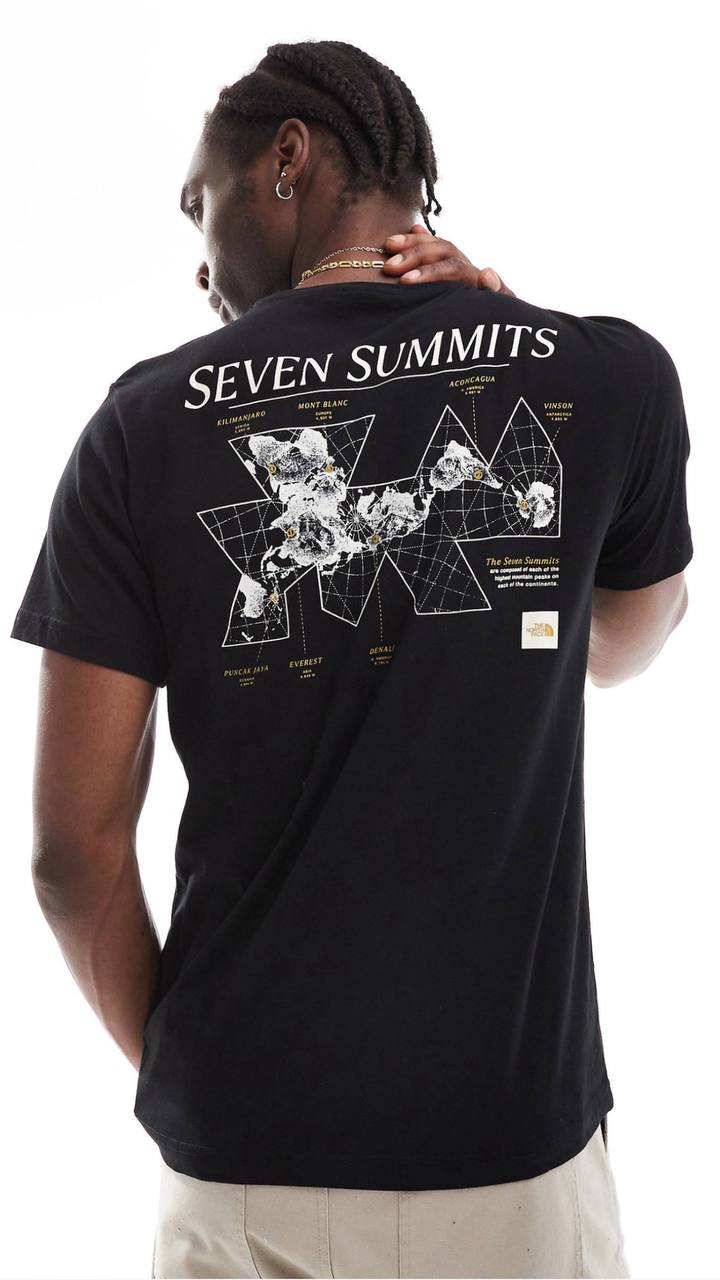 The North Face Topographic back print logo t-shirt