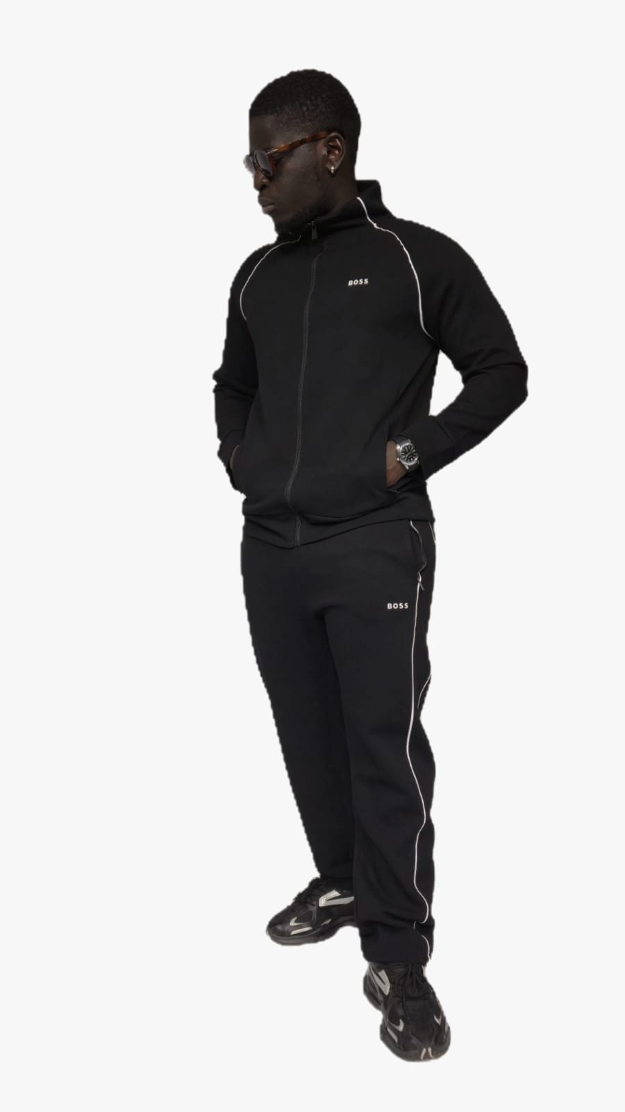 Boss Full Track Suit Siyah